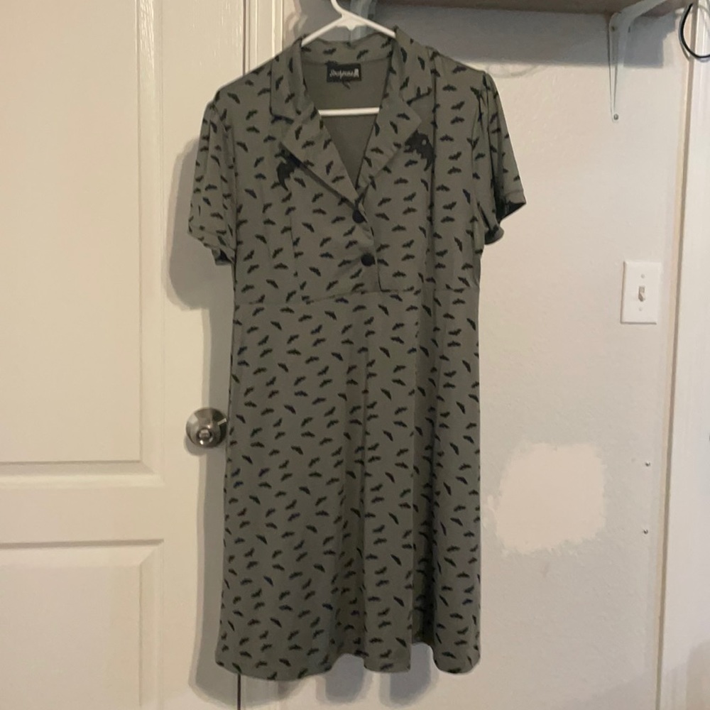 Sourpuss bat dress.